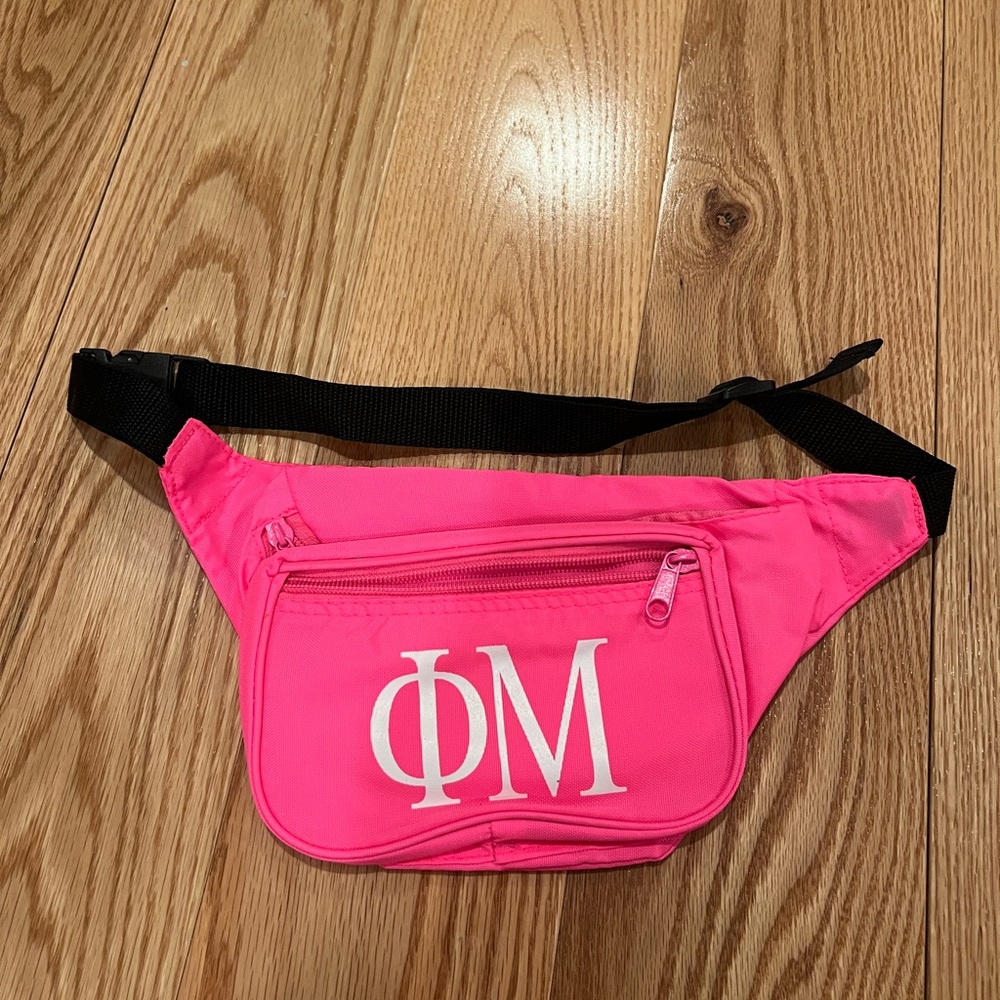 Pink Phi Mu Fanny pack